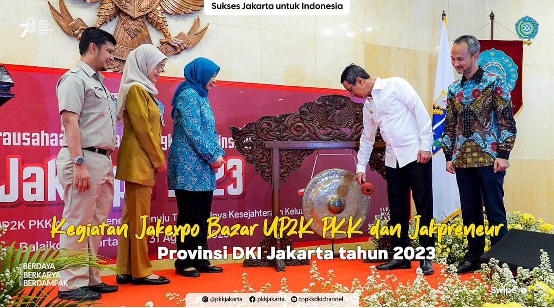 Kegiatan Jak expo Bazar UP2K PKK dan Jakpreneur Propinsi DKI Jakarta 2023