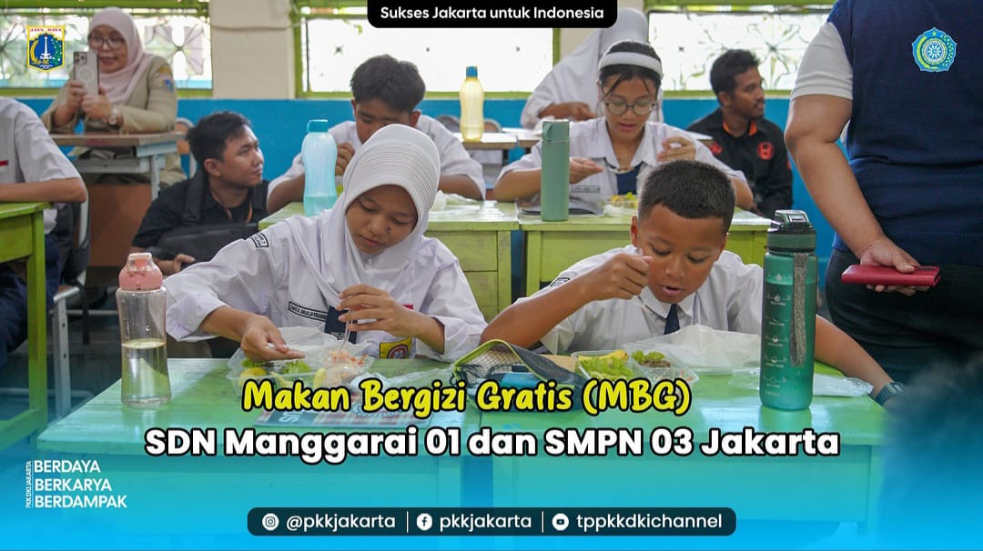 Makan Gizi Gratis di SDN Manggarai 01 & SMPN 03 Jakarta