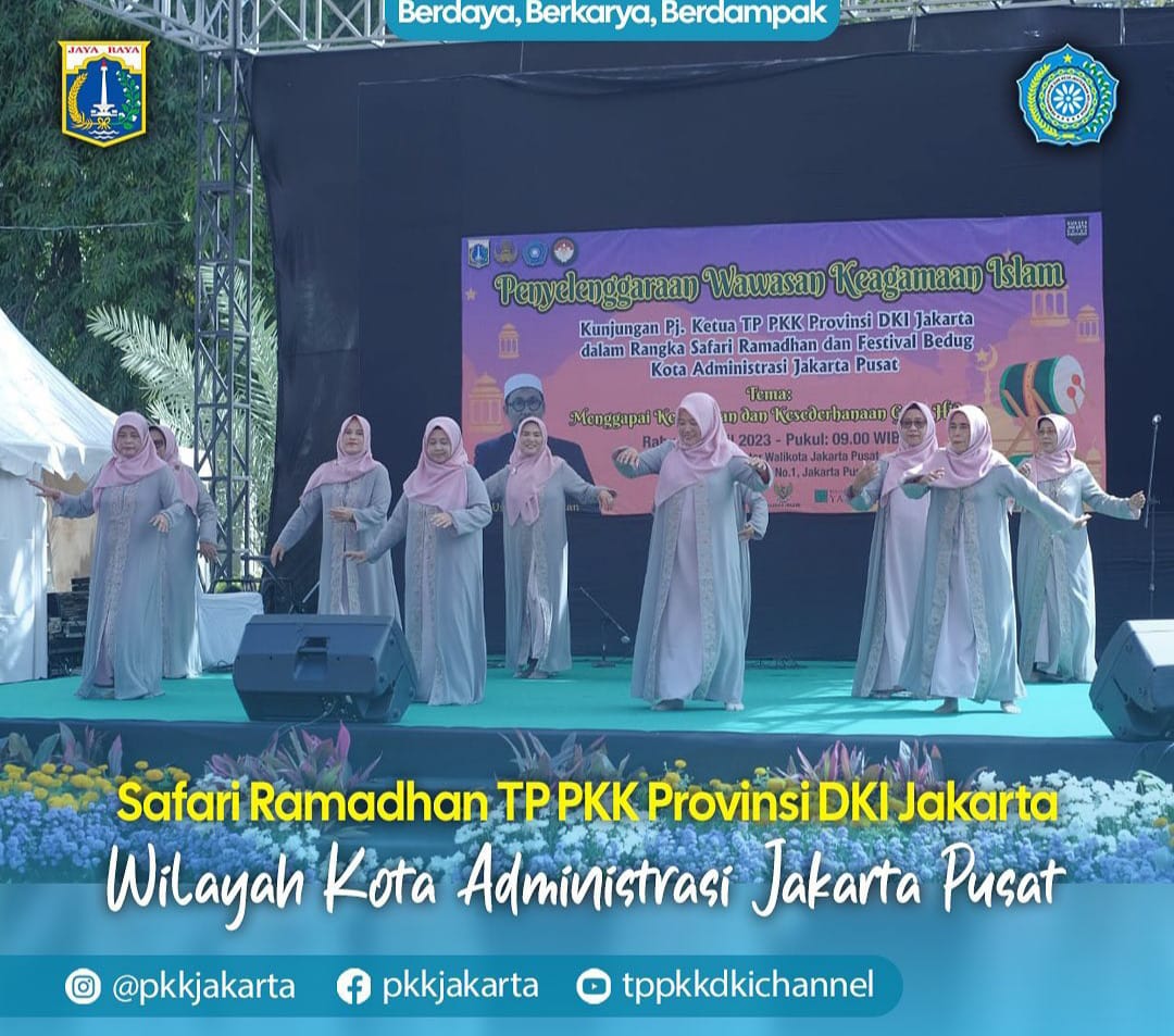 TP PKK Provinsi DKI Jakarta Menghadiri Safari Ramadhan di Jakarta Pusat